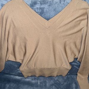 Express tan blouse
